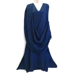 Moroccan Goddess Wiccan Mystical Magic Dress Sleeveless Blue Dye Inconsistency